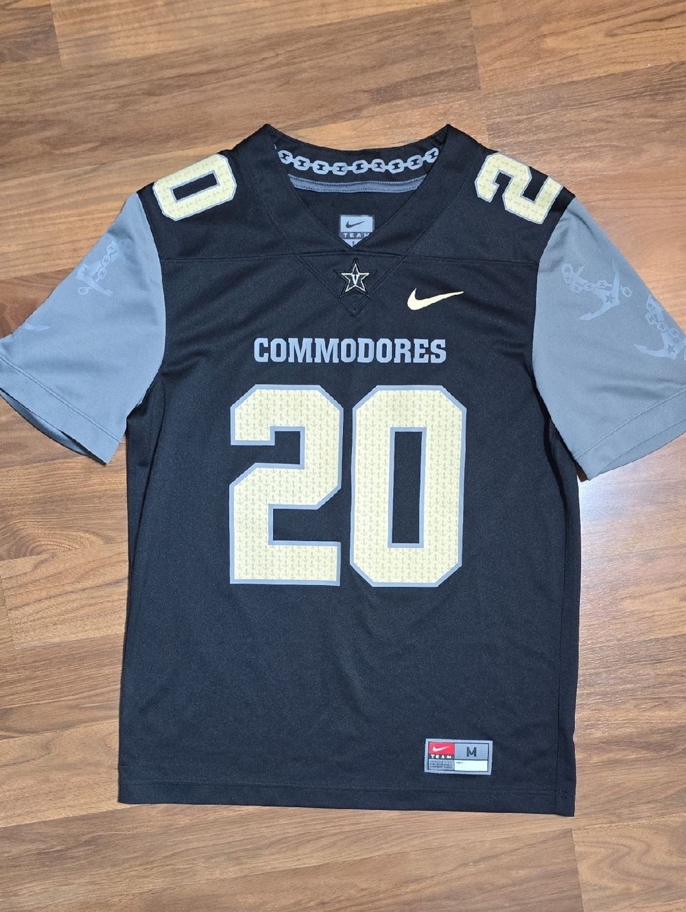 Nike Team Vanderbilt Commodores #20 Football Jersey